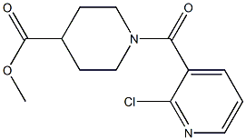 methyl 1-[(2-chloropyridin-3-yl)carbonyl]piperidine-4-carboxylate Structure