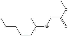 methyl 2-(heptan-2-ylamino)acetate 구조식 이미지