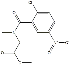 methyl 2-[(2-chloro-5-nitrophenyl)-N-methylformamido]acetate Structure