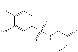 methyl 2-[(3-amino-4-methoxybenzene)sulfonamido]acetate Structure
