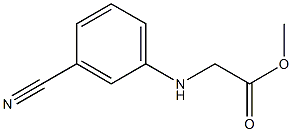 methyl 2-[(3-cyanophenyl)amino]acetate 구조식 이미지