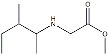 methyl 2-[(3-methylpentan-2-yl)amino]acetate Structure
