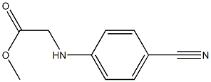 methyl 2-[(4-cyanophenyl)amino]acetate Structure