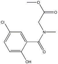 methyl 2-[(5-chloro-2-hydroxyphenyl)-N-methylformamido]acetate Structure