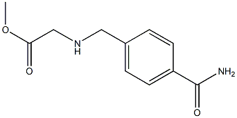 methyl 2-{[(4-carbamoylphenyl)methyl]amino}acetate 구조식 이미지