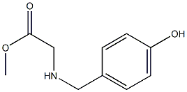 methyl 2-{[(4-hydroxyphenyl)methyl]amino}acetate Structure