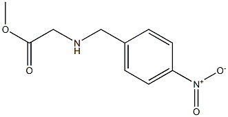 methyl 2-{[(4-nitrophenyl)methyl]amino}acetate Structure