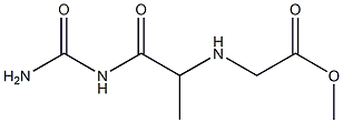 methyl 2-{[1-(carbamoylamino)-1-oxopropan-2-yl]amino}acetate Structure