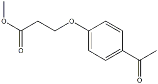 methyl 3-(4-acetylphenoxy)propanoate Structure