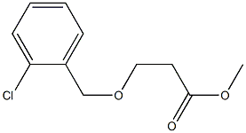 methyl 3-[(2-chlorophenyl)methoxy]propanoate Structure