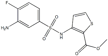 methyl 3-[(3-amino-4-fluorobenzene)sulfonamido]thiophene-2-carboxylate Structure