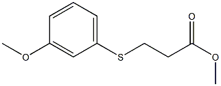 methyl 3-[(3-methoxyphenyl)sulfanyl]propanoate Structure