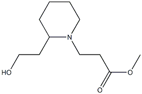 methyl 3-[2-(2-hydroxyethyl)piperidin-1-yl]propanoate 구조식 이미지