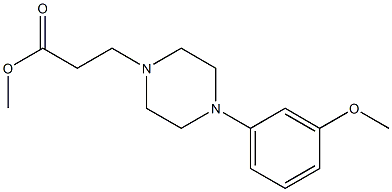 methyl 3-[4-(3-methoxyphenyl)piperazin-1-yl]propanoate 구조식 이미지