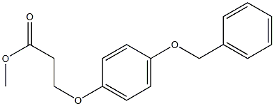 methyl 3-[4-(benzyloxy)phenoxy]propanoate Structure