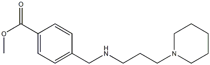 methyl 4-({[3-(piperidin-1-yl)propyl]amino}methyl)benzoate Structure