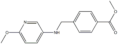 methyl 4-{[(6-methoxypyridin-3-yl)amino]methyl}benzoate Structure