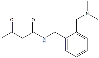 N-({2-[(dimethylamino)methyl]phenyl}methyl)-3-oxobutanamide Structure