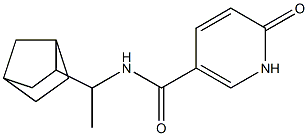 N-(1-{bicyclo[2.2.1]heptan-2-yl}ethyl)-6-oxo-1,6-dihydropyridine-3-carboxamide Structure