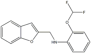 N-(1-benzofuran-2-ylmethyl)-2-(difluoromethoxy)aniline 구조식 이미지