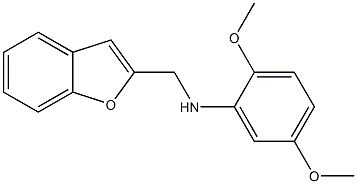 N-(1-benzofuran-2-ylmethyl)-2,5-dimethoxyaniline 구조식 이미지
