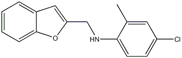 N-(1-benzofuran-2-ylmethyl)-4-chloro-2-methylaniline Structure