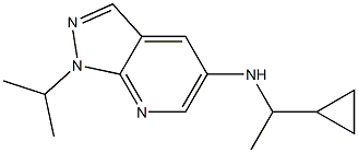 N-(1-cyclopropylethyl)-1-(propan-2-yl)-1H-pyrazolo[3,4-b]pyridin-5-amine Structure