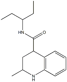 N-(1-ethylpropyl)-2-methyl-1,2,3,4-tetrahydroquinoline-4-carboxamide Structure