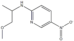 N-(1-methoxypropan-2-yl)-5-nitropyridin-2-amine 구조식 이미지