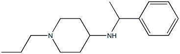 N-(1-phenylethyl)-1-propylpiperidin-4-amine 구조식 이미지