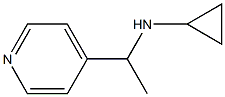 N-(1-pyridin-4-ylethyl)cyclopropanamine Structure