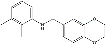 N-(2,3-dihydro-1,4-benzodioxin-6-ylmethyl)-2,3-dimethylaniline 구조식 이미지