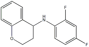 N-(2,4-difluorophenyl)-3,4-dihydro-2H-1-benzopyran-4-amine 구조식 이미지