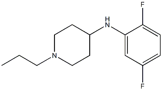 N-(2,5-difluorophenyl)-1-propylpiperidin-4-amine 구조식 이미지