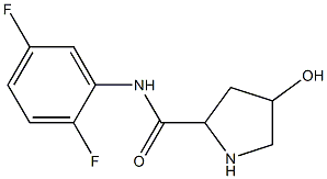 N-(2,5-difluorophenyl)-4-hydroxypyrrolidine-2-carboxamide 구조식 이미지