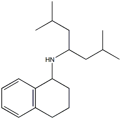 N-(2,6-dimethylheptan-4-yl)-1,2,3,4-tetrahydronaphthalen-1-amine 구조식 이미지