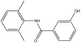 N-(2,6-dimethylphenyl)-3-hydroxybenzamide 구조식 이미지