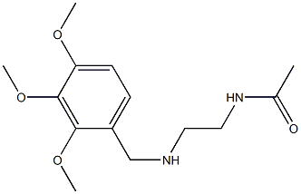 N-(2-{[(2,3,4-trimethoxyphenyl)methyl]amino}ethyl)acetamide Structure