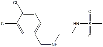 N-(2-{[(3,4-dichlorophenyl)methyl]amino}ethyl)methanesulfonamide 구조식 이미지