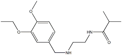 N-(2-{[(3-ethoxy-4-methoxyphenyl)methyl]amino}ethyl)-2-methylpropanamide 구조식 이미지