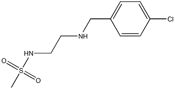 N-(2-{[(4-chlorophenyl)methyl]amino}ethyl)methanesulfonamide 구조식 이미지