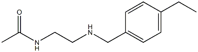 N-(2-{[(4-ethylphenyl)methyl]amino}ethyl)acetamide 구조식 이미지