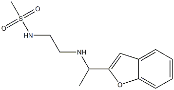 N-(2-{[1-(1-benzofuran-2-yl)ethyl]amino}ethyl)methanesulfonamide Structure