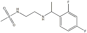 N-(2-{[1-(2,4-difluorophenyl)ethyl]amino}ethyl)methanesulfonamide Structure