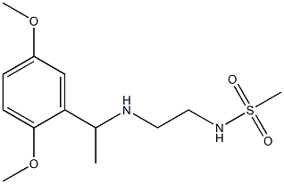 N-(2-{[1-(2,5-dimethoxyphenyl)ethyl]amino}ethyl)methanesulfonamide 구조식 이미지