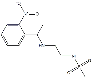 N-(2-{[1-(2-nitrophenyl)ethyl]amino}ethyl)methanesulfonamide 구조식 이미지