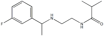 N-(2-{[1-(3-fluorophenyl)ethyl]amino}ethyl)-2-methylpropanamide Structure