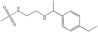 N-(2-{[1-(4-ethylphenyl)ethyl]amino}ethyl)methanesulfonamide 구조식 이미지