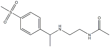 N-(2-{[1-(4-methanesulfonylphenyl)ethyl]amino}ethyl)acetamide Structure