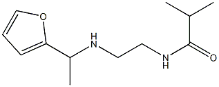 N-(2-{[1-(furan-2-yl)ethyl]amino}ethyl)-2-methylpropanamide Structure